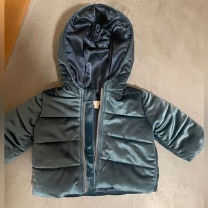 Baby girl velvet jacket